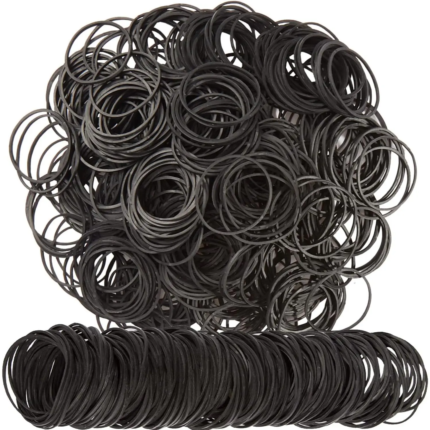 Rubber Bands Size #16 Black Elastic Rubber Band Small 600 count |  Heavy Duty Rubber Bnds for Office Supplies  Package Household