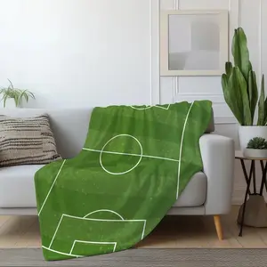 Flannel Blanket, Football Field Blanket, Machine Washable Soft Warm Blanket, Office Living Room Sofa Air Conditioner Blanket, Christmas Gift