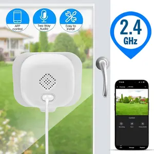 2.4GHz Window Camera HD, Indoor  WiFi Security Camera with AI Person/Pet Detection, Two-Way Audio, 24/7 Recording, Phone App Alerts, Quick Install for Front Window, Garage, Bedroom, Living Room Home Monitoring