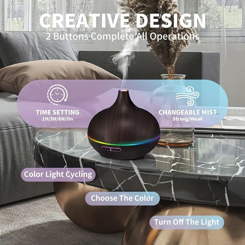 1pc 18.6 Oz Large Capacity Essential Oil Aroma Diffuser Humidifier, Waterless Fragrance Oil Diffuser with Timer, Electric Ultrasonic Anxiety Humidifier, Flower Humidifier & Air Purifier, d is ff user 1pc 18.6 Oz Large Capacity Essential Oil Aroma Diffuser Humidifier, Waterless Fragrance Oil Diffuser with Timer, Electric Ultrasonic Anxiety Humidifier, Flower Humidifier & Air Purifier, d is ff user