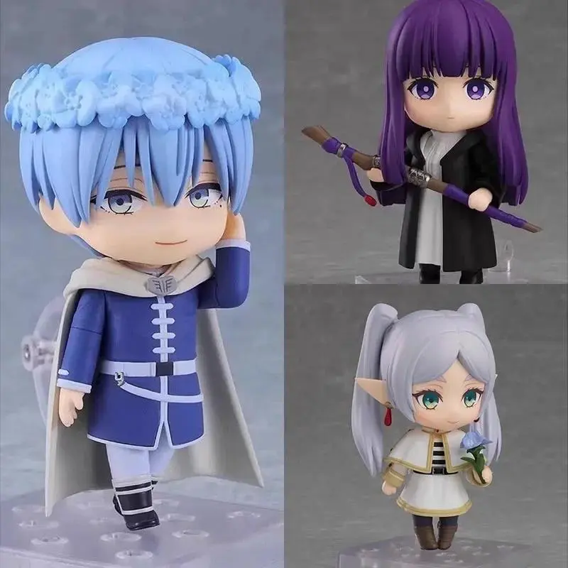 Nendoroid Chibi Frieren Himmel Fern Anime Action Figures Beyond Journey'S End Collection Model Doll Set Toy Gift For Anime Fans