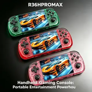 Portable Handheld Game Console R36h Promax, Retro Arcade Games, Pocket Gaming Device, Lightweight & Compact Design, Perfect for On-The-Go Fun