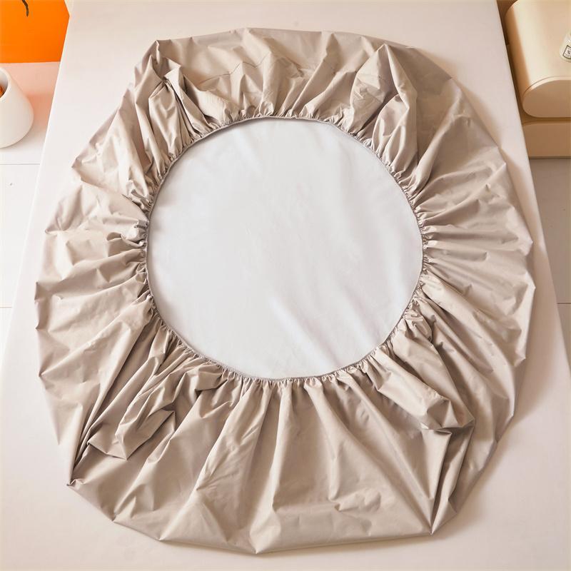 Solid Color Bedding Set, 3 Counts/set Including 1 Count Fitted Sheet & 2 Counts Pillowcase, Soft Comfortable Bedding Set for Home Bedroom