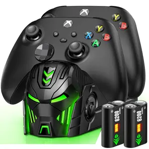 2 x 62000mWh Controller Battery Pack Charging Dock For Xbox One/Xbox Series X|S