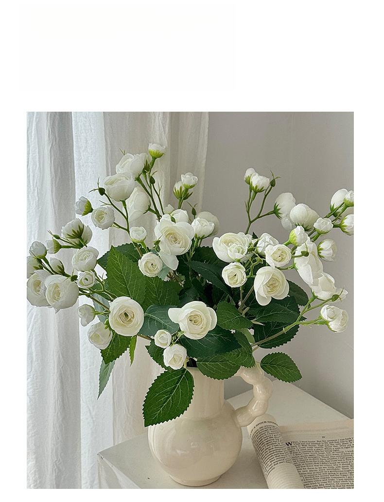 Aesthetic 12-Head Mini Camellia Tea Bud Bouquet |   Real-Touch Faux Silk Flowers for Home & Hotel Decor |   Elegant Wedding Hall Floral Props |   2026 Spring Flower Arrangement