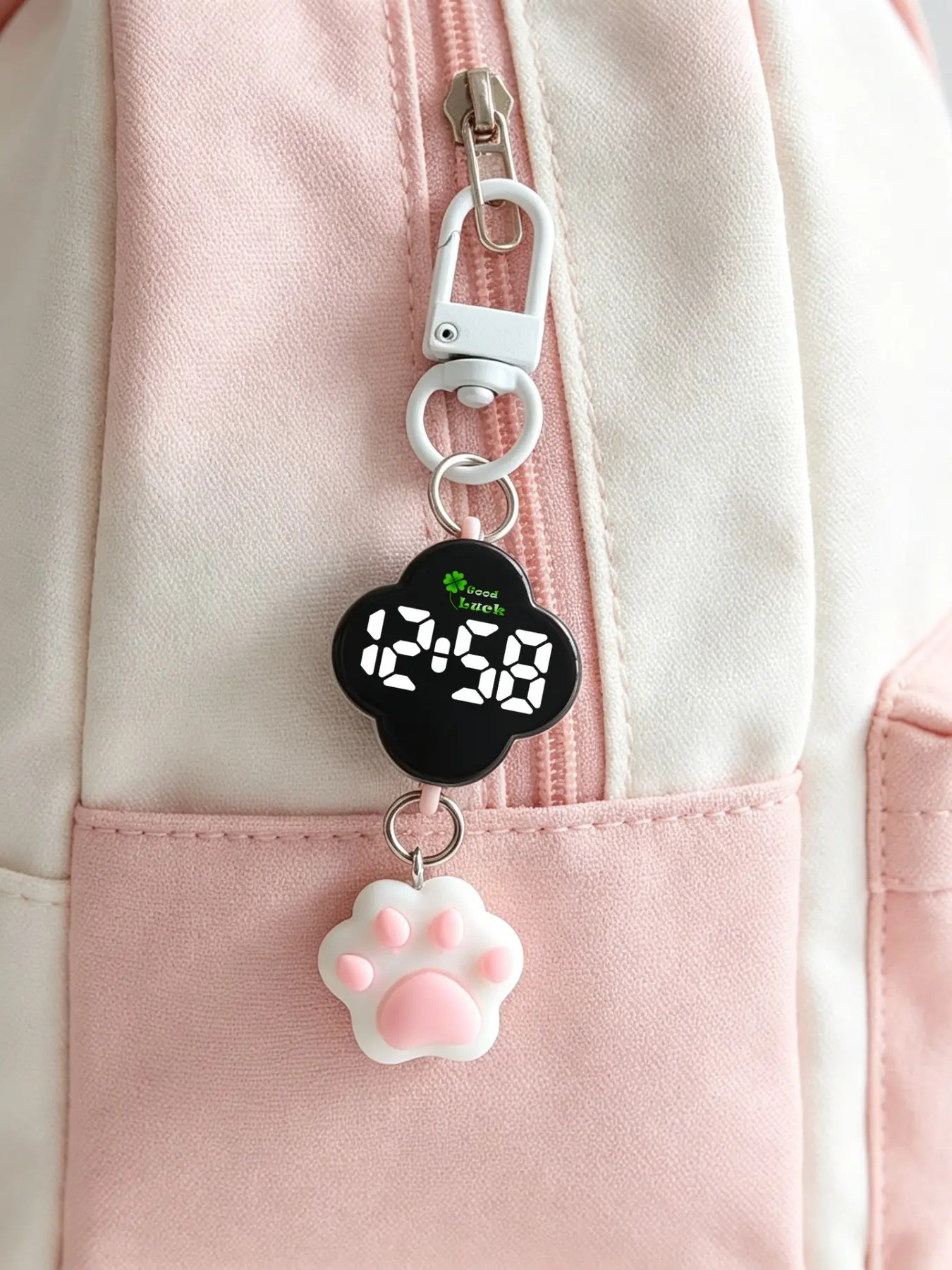 New Mini Wall Clock, Cute Cartoon Student Electronic Watch, Silent High Aesthetic Wall Clock, Women's Electronic Watch
