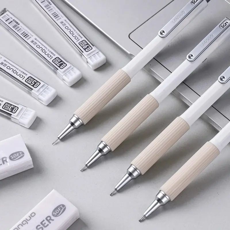 Mechanical Pencil Set Second Generation 0.3/0.5/0.7/0.9, with Eraser Lead, Ideal for Writing, Drawing, School, Office Supplies, Kids Art, Art Pencils for Sketching
