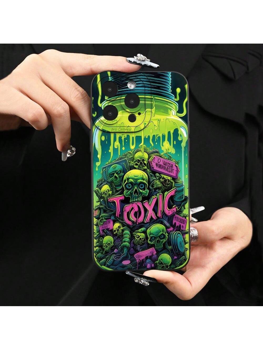 Hot Selling Creative Skull And  Pattern Mobile Phone Case, Suitable For IPhone 16/15/14/13/12/11/XS/XR/X/7/8 Plus/Pro/Max/Mini - Creative And Fashionable Design, Suitable For Men And Women, Give To Friends, Family, Boyfriend, Girlfriend