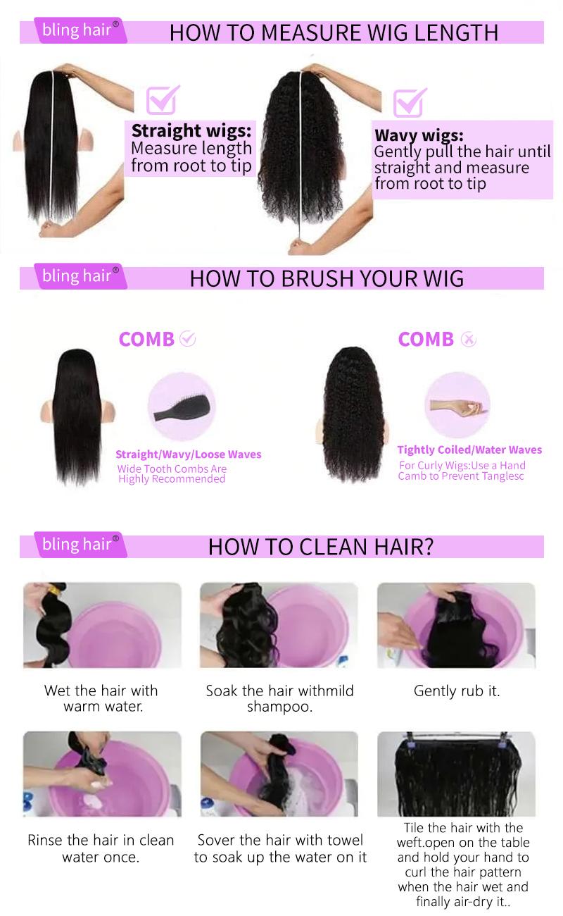 Bling Hair 12-34 Inch Straight Transparent Frontal Lace Wigs Human Hair Brazilian 360 Full Lace Front Wig For Black Women Bling Hair 12-34 Inch Straight Transparent Frontal Lace Wigs Human Hair Brazilian 360 Full Lace Front Wig For Black Women