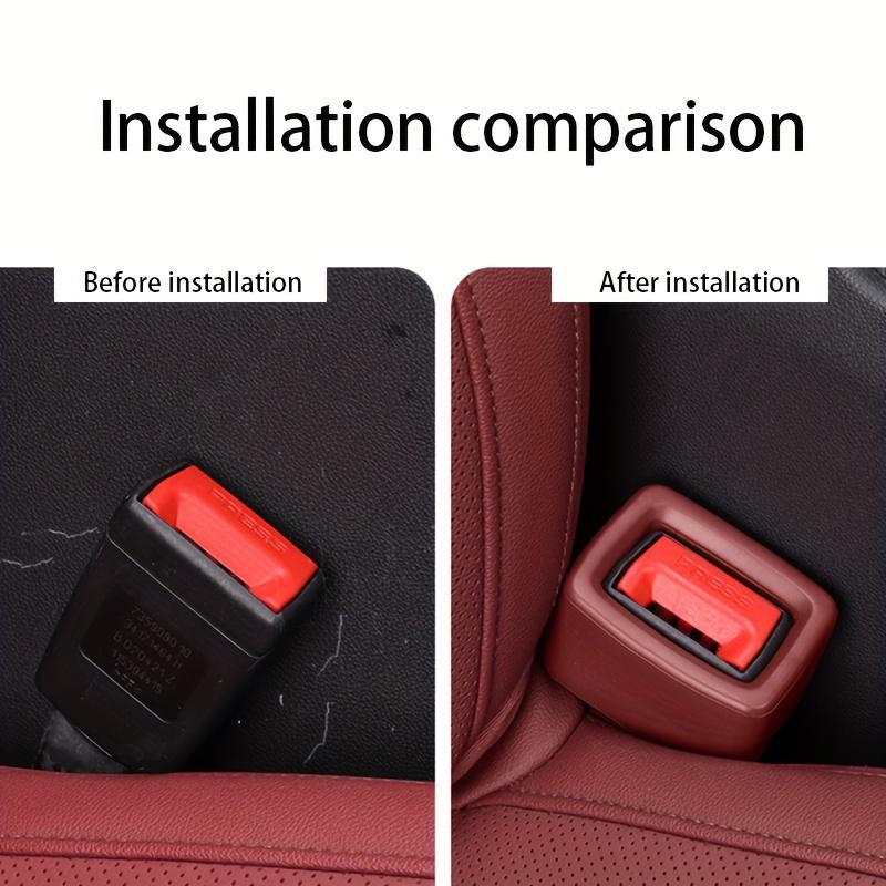 Car Seat Belt Slot Seat Protector, 2 Counts Collision & Scratch Prevention Seat Belt Hole Protector, Universal Car Interior Accessories