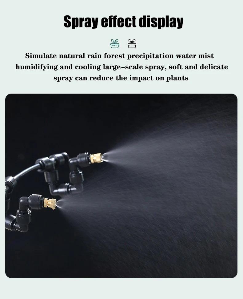 Rainforest Sprayer WiFi Control Automatic Mist Rainforest Timing Spray System Kit Irrigation Timer Reptile Sprayer Humidifier