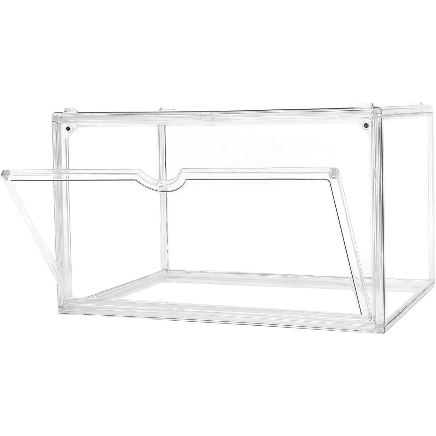 Shoe Boxes Clear Plastic Stackable  Sneaker Shoe Display Case Transparent Display Case Clear Storage Bins With   Boxes for Display Shoe Organizer Containers