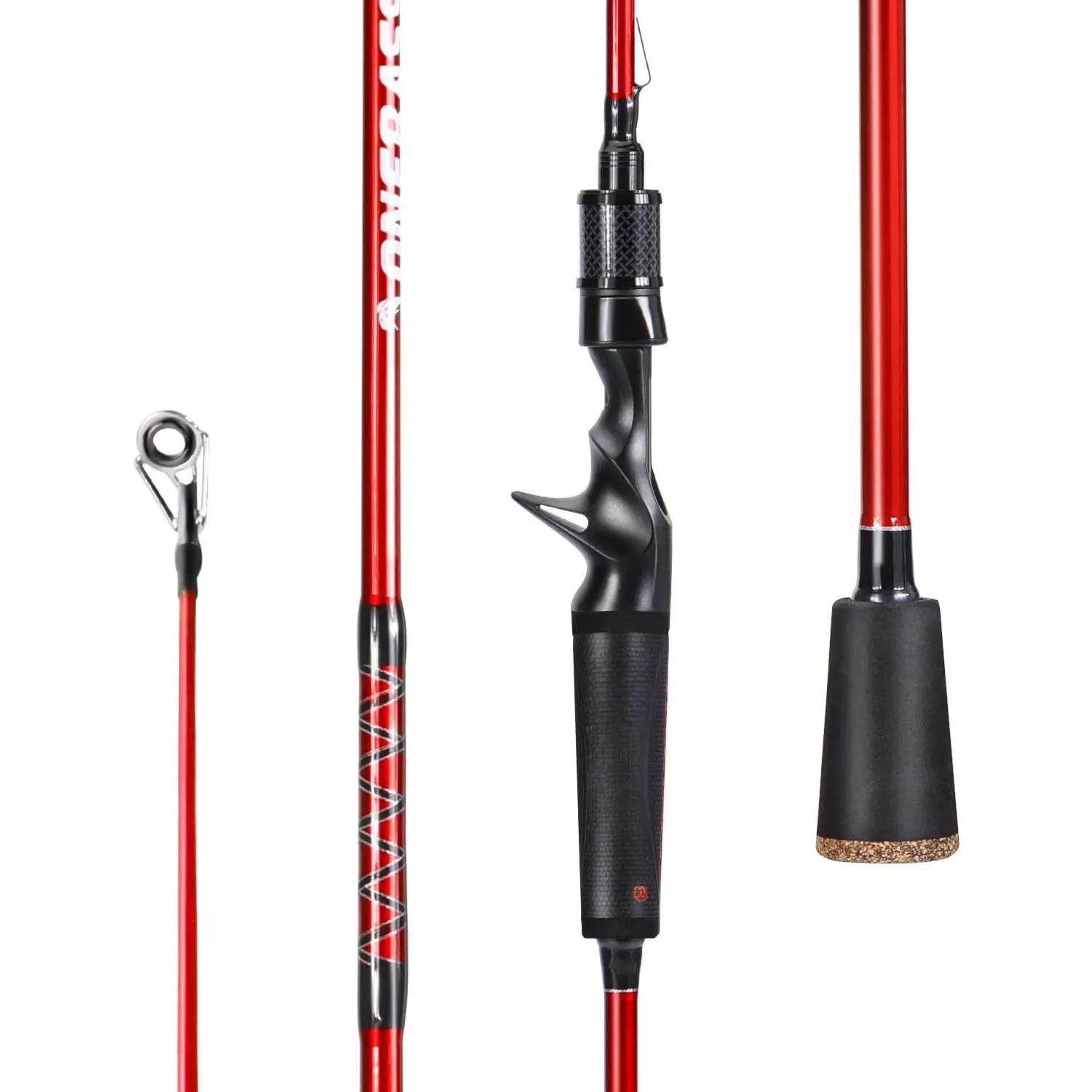 Fishing Rods,IM7 Graphite Spinning Rod & Casting Rod, 2 count  Quality Baitcasting Rod with Super Polymer Handle