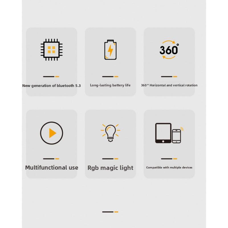 Smart Wireless Bluetooth Speaker with Induction Phone Stand for Music and Video, 5-in-1 Home Office Vertical Tablet Holder