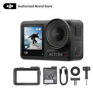 DJI Osmo Action 4 Essential Combo, Waterproof Action Camera with 1/1.3" Sensor, 4K/120fps Video, Stunning Low-Light Imaging, 10-bit & D-Log M Color Performance, Long-Lasting 160 Mins, Vlogging Camera