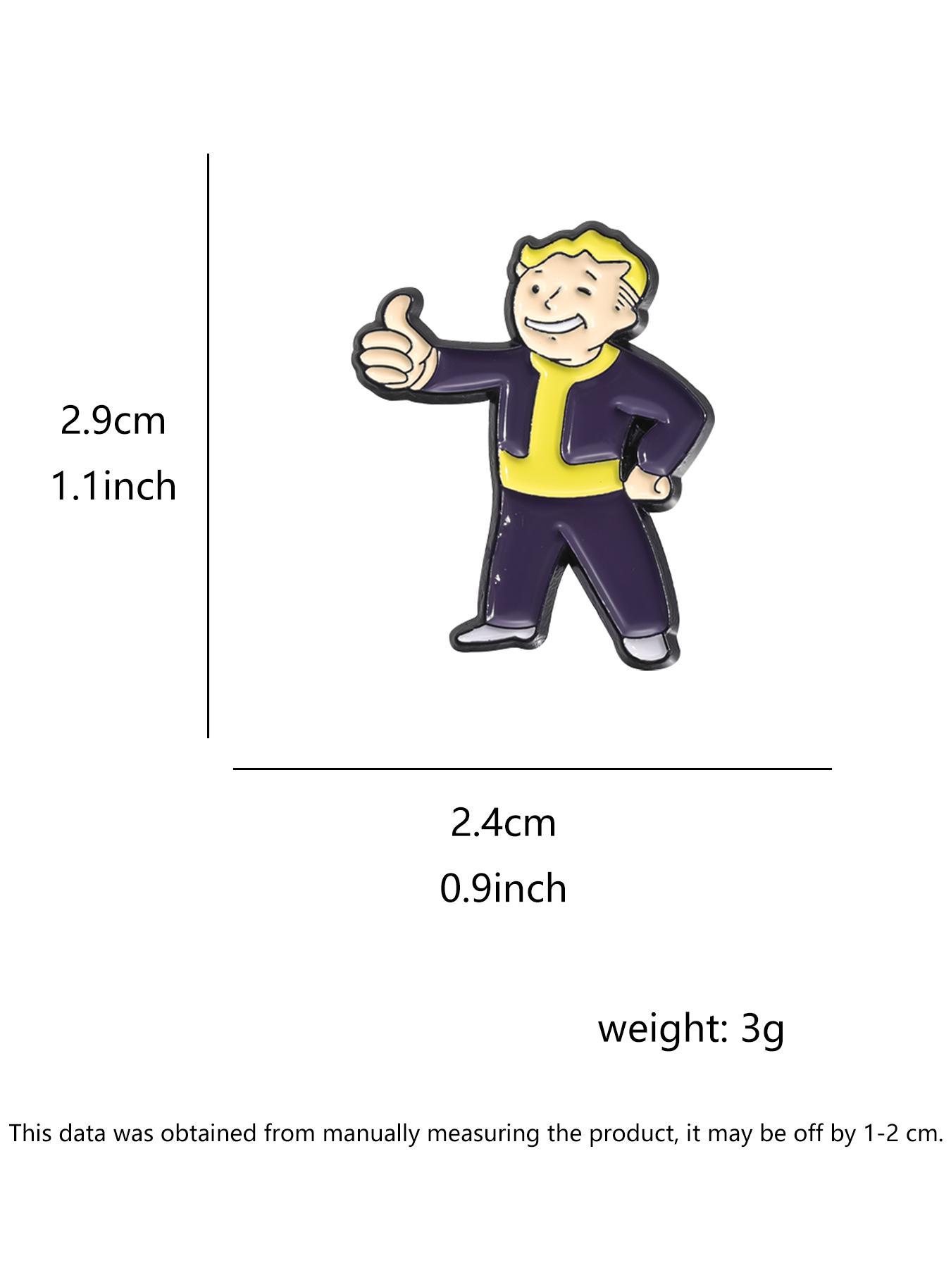 Cartoon Character Design Brooch Clip, Brooch Pin, Cute Casual Clothes Accessories for Men & Women, Fashion Brooch for Daily Clothing Decor, Trendy All-match & Exquisite Brooch for Birthday Gift, Fashion Accessory