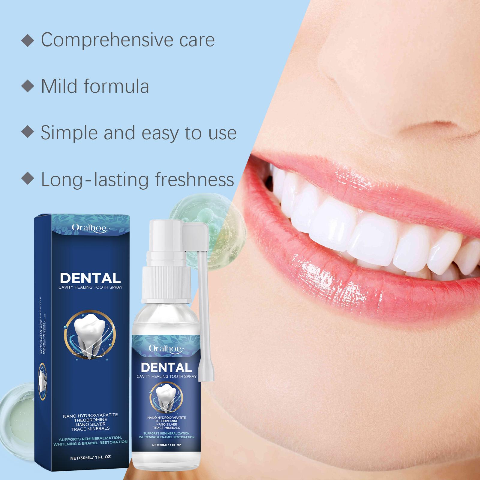 Daily Dental Hygiene Tooth Care Spray 2, Enamel Repair, Teeth Whitening & Long-Lasting Fresh Breath, Gentle Oral Care