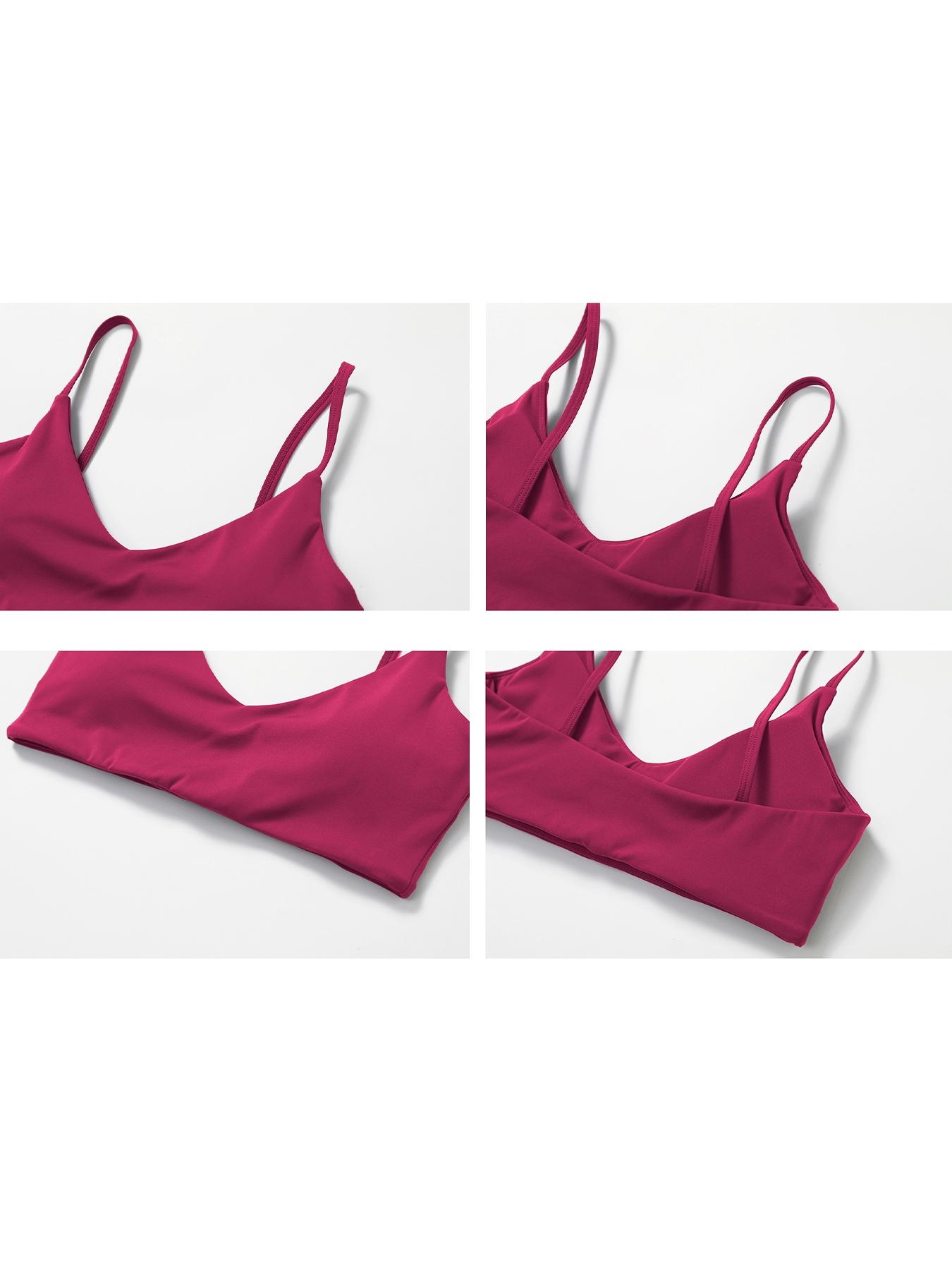 Women's Ultra-Soft Fabric Sports Bra, Tight-Fit Backless Yoga Top, Removable Pads, Ideal for Running & Fitness, Casual Daily Wear