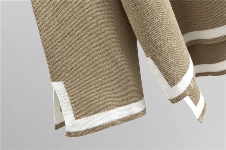 Women’s 2 Piece Sweater Sets Long Sleeve Knit Pullover and Wide Leg Pants Tracksuit for Stylish Lounge WearGift