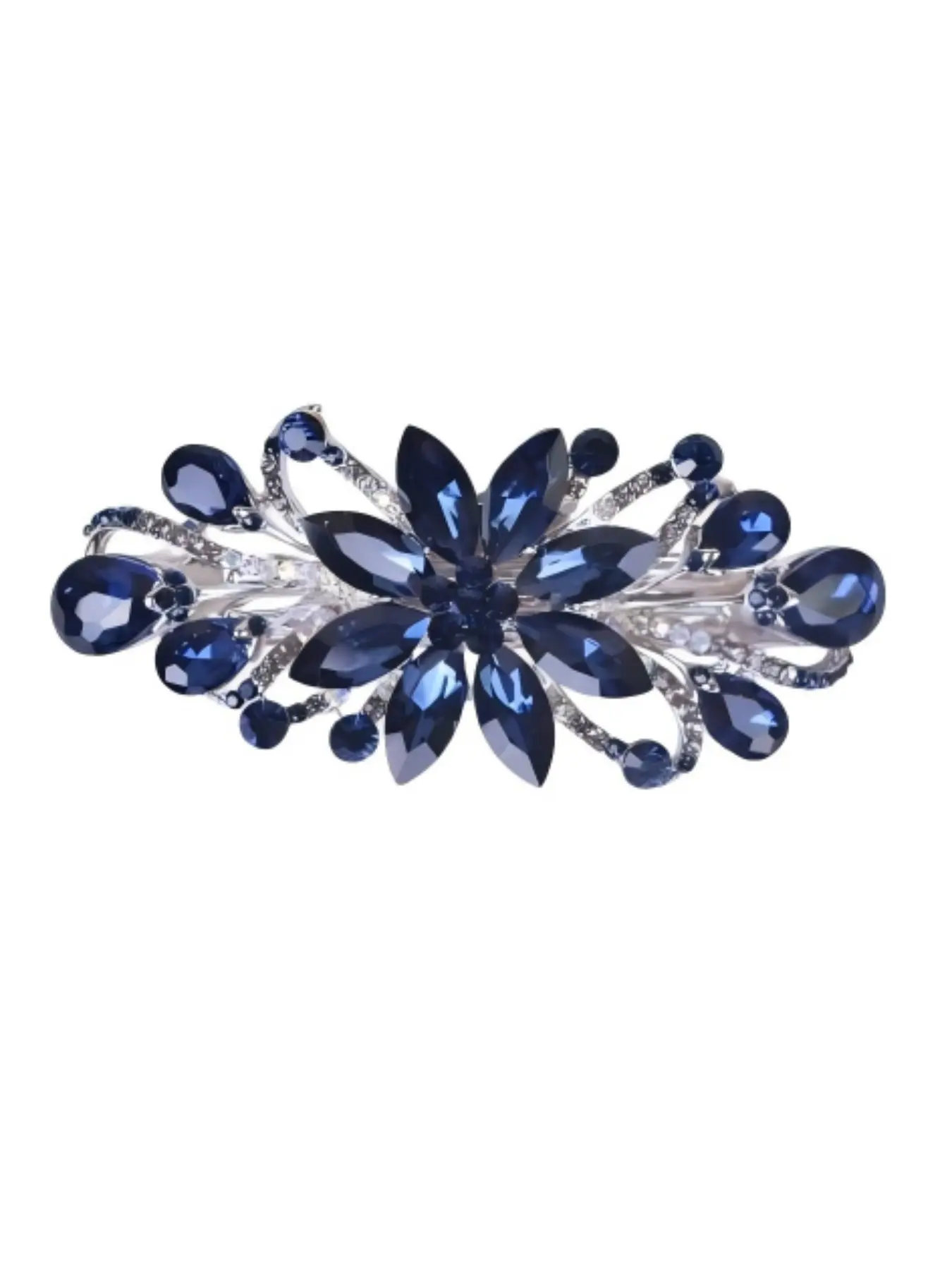 New Rhinestone Flower Hair Clip, Spring Clip for Back of Head, Ponytail Holder, Fresh and Cute Hair Accessory, 2/1pcs