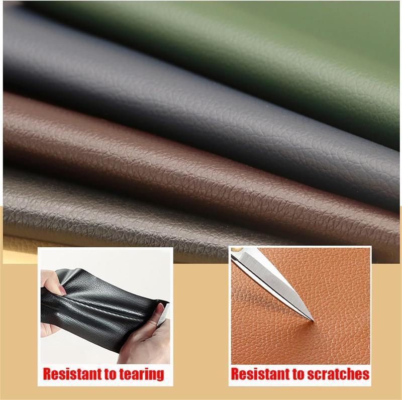 20*54 Inch Self-Adhesive Leather Sticker Patch Cuttable Sofa Repair,PVC Leatherette Waterproof Upholstery Fabric,Leather Stickers Self Adhesiveleather Repair Patch,for Car Seat, Couch, Chair