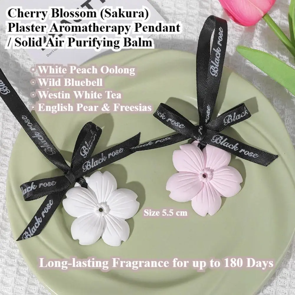 Sakura Scent Aromatherapy Pendant – Long Lasting Solid Deodorizer for Closet & Room