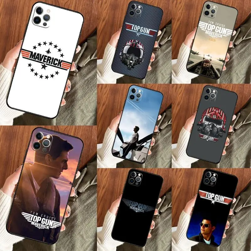 Top Gun M-Maverick T-Tom Cruise Movie Phone Case Compatible with iPhone 11-17 Pro Max/Plus & Samsung Galaxy S23-S25 Protective Cover