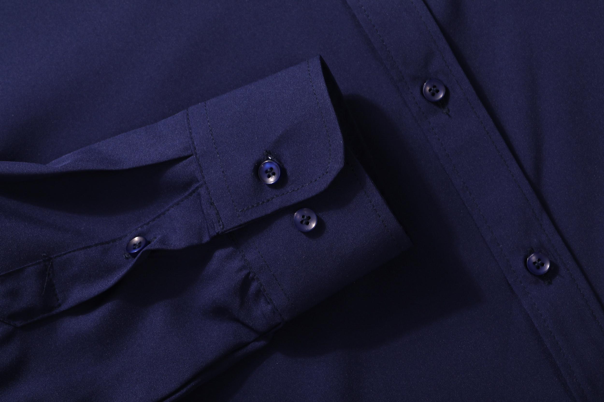 Dress Shirts 16-Way Stretch Slim Fit Long Sleeve Button Down Business Casual Shirts Wrinkle Free Traveler Shirts Top Menswear