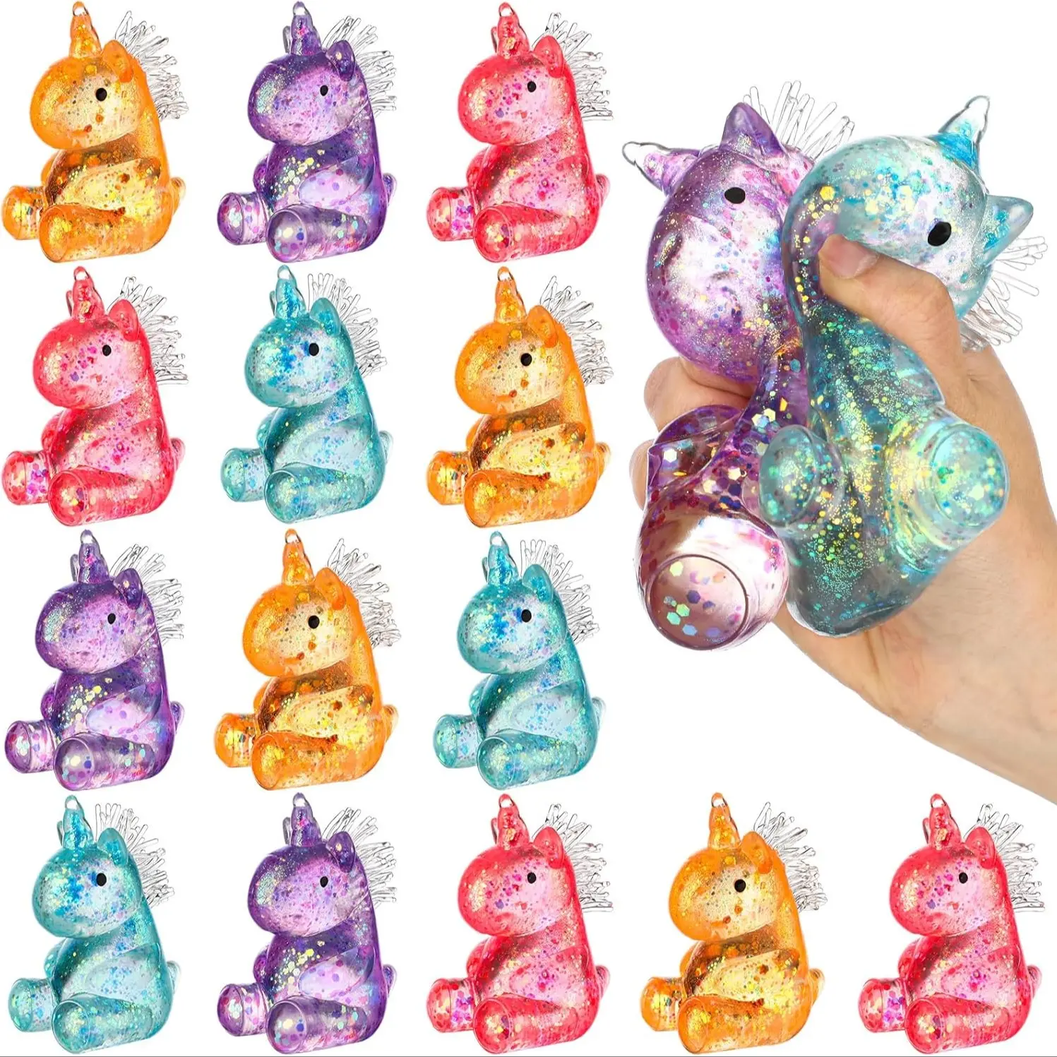 1/2/4/8/12pcs Unicorn Malt Sugar Squeeze Toy, Sensory Stress Relief Soft Ball for Adults & Kids, Party Favor Prank Squishies, Squishy Fun, Decompression Squishy, Anti-Anxiety Hand Pressure Reliever, Squishy Fidgets #GLOBAL PICKS