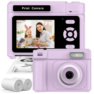Kids Camera Instant Print, 1080P HD Video Digital Camera, Christmas Birthday Gift for Girls and Boys, Toddler Camera for 3-12 Years Old, Printer Camera, Chargeable