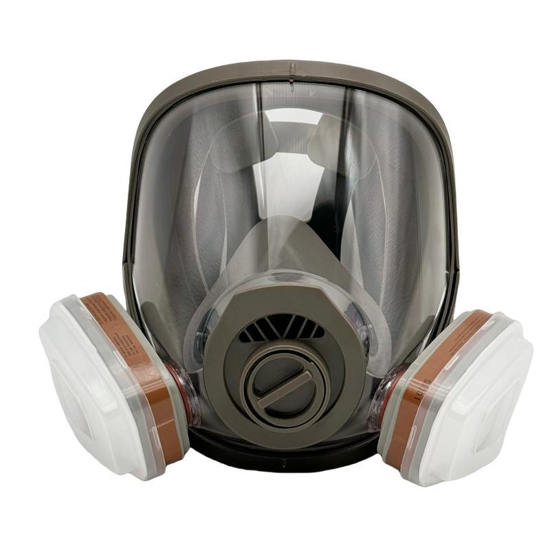 Reusable Full Face Mask with Filter & Accessories, 19 in 1 Full Face Mask, Safety Mask for Painting, Woodworking, Construction, Grinding, Chemical