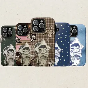 Cute Star Boy Phone Case - Hirono Aesthetic Phone Cover Suitable for iPhone 17-11 Pro Max/Plus and  Samsung Galaxy S23-25