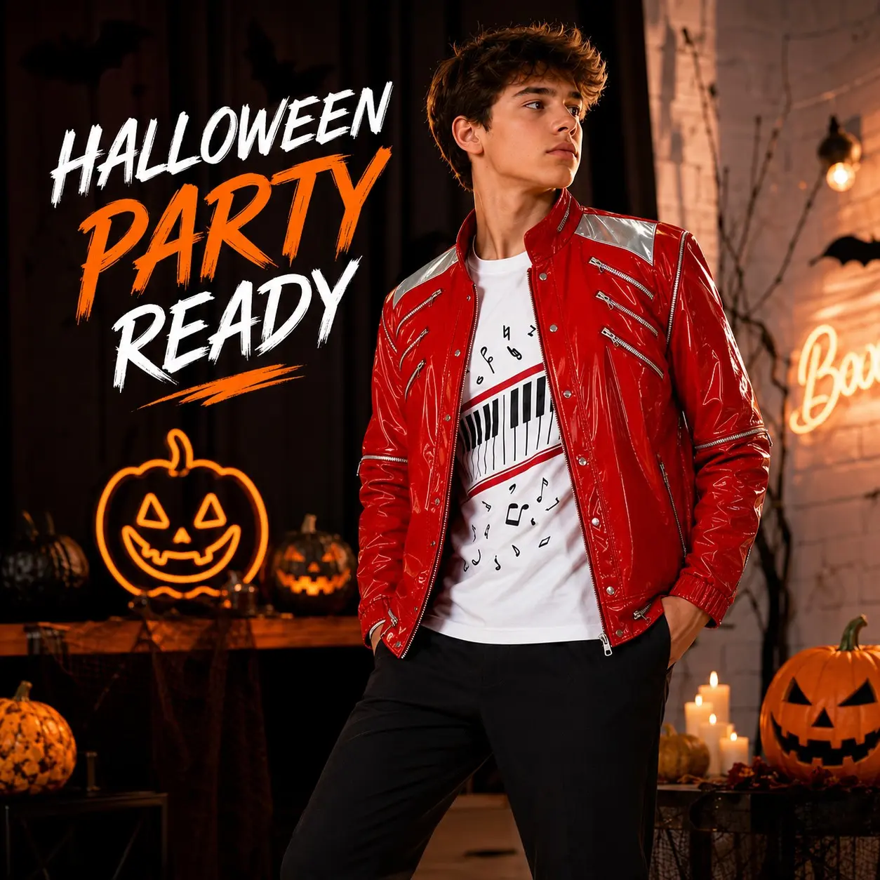 Boys' 80s/90s Pop Singer Stage Performance Costume, Kids Dance Show, Halloween Role Play Clothing, Trendy Fashion, Themed Party Outfit