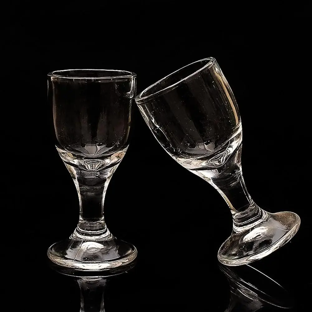 6 count Mini Shot Glasses 12ml Mini  Glass Cup Clear Glass  Cup for Bar Kitchen  Wedding Party Decor
