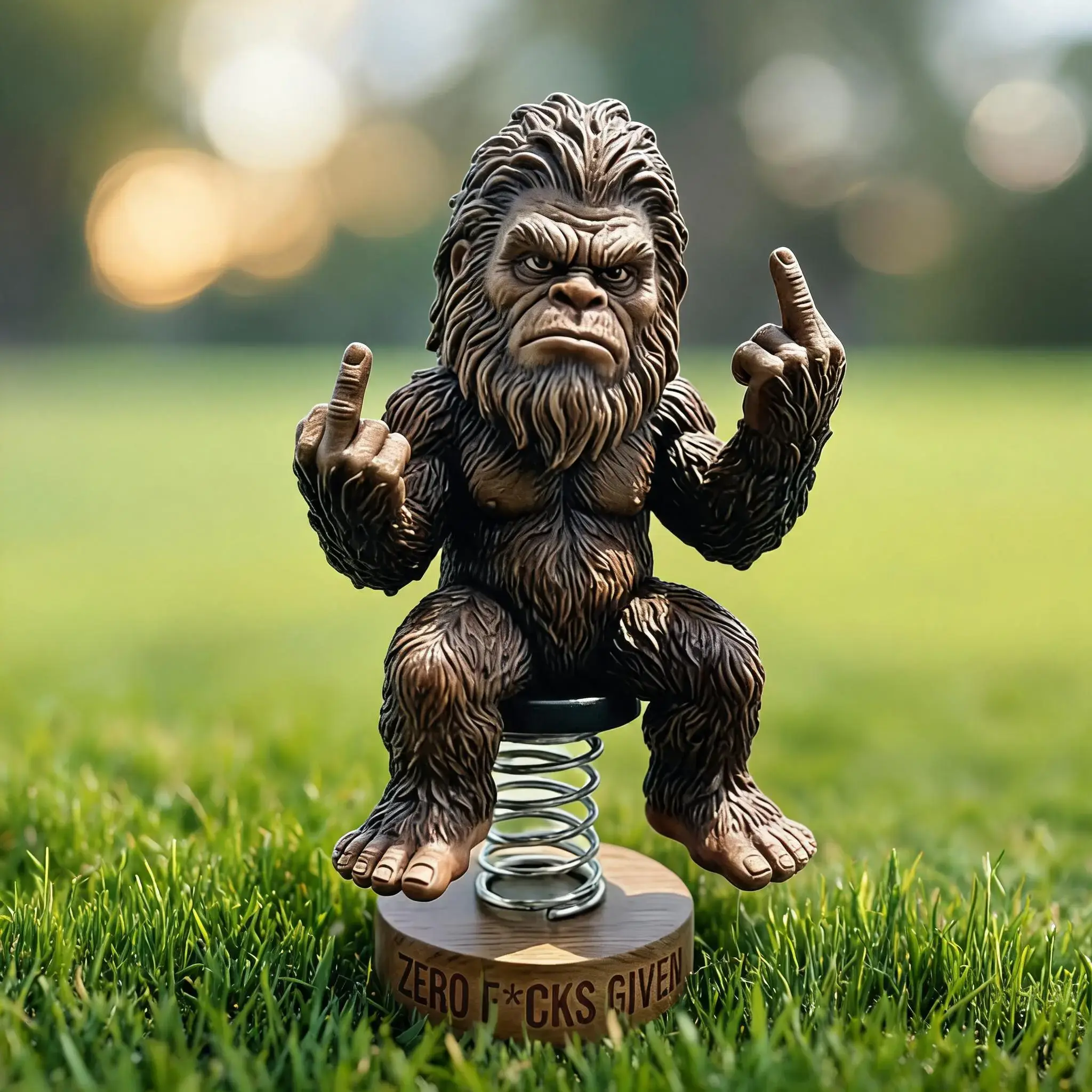Bigfoot Bobblehead Doll is a handmade home and car decoration, suitable for decorating dashboards, backpacks, and offices - a fun gift for animal lovers and fans - Car Interior Decorative Ornaments Dashboard Decorations
