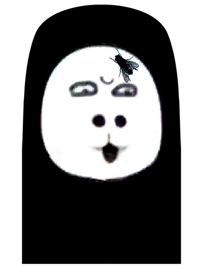 Popular funny hood mask tricky funny face big head dragon picture expression bag hood cycling mask breathable