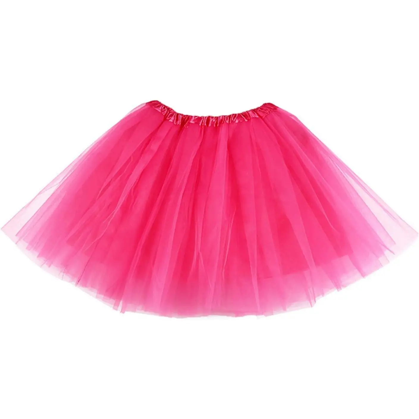 Goddess Wardrobe Tutus for Women, Adult Tutu Skirts for Women 4 Layered Classic Elastic Tulle Tutu Skirts Party Festival Running