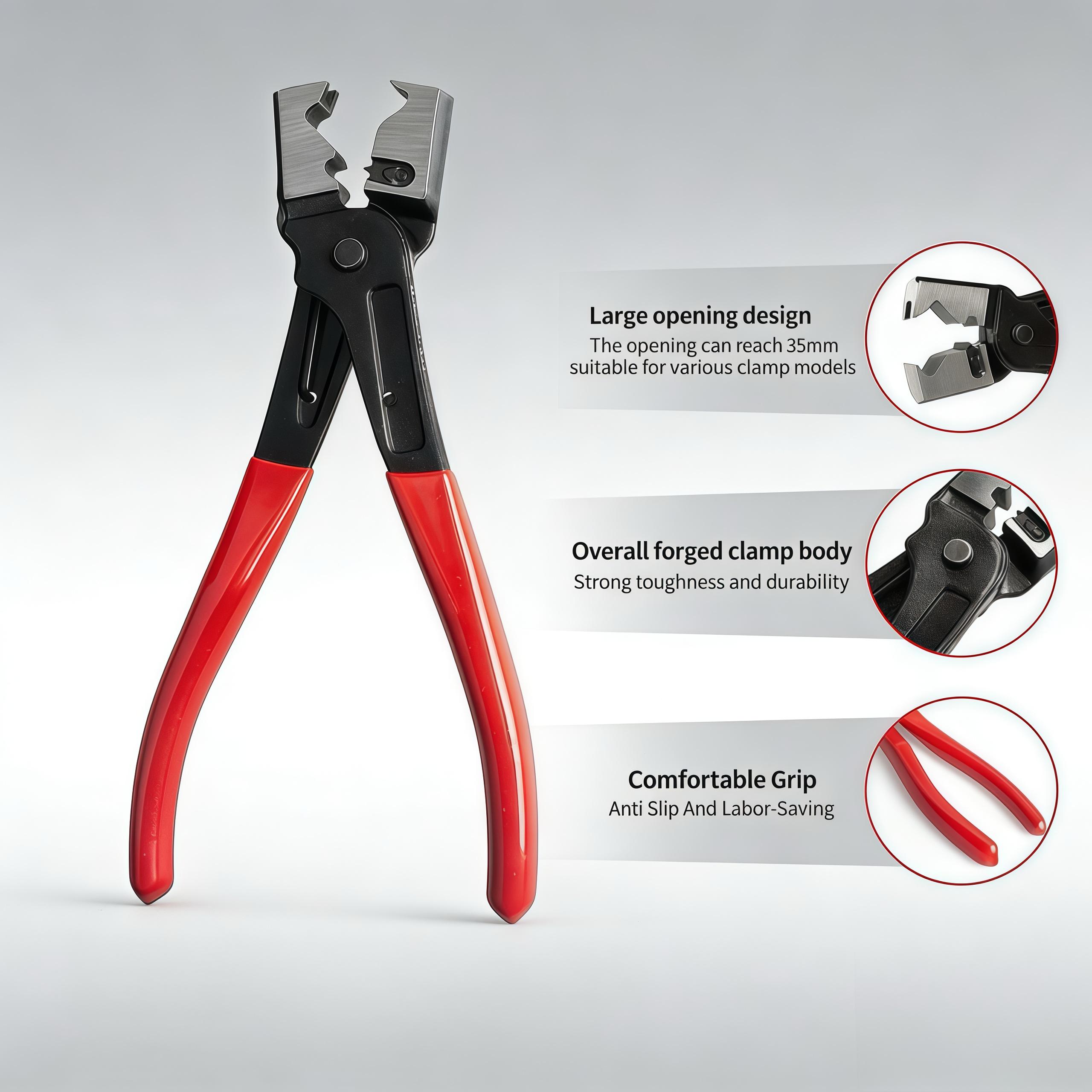 5PCS Hose Clamp Pliers Set | Auto Repair Tool Kit for Fuel, Coolant & Oil Lines | Easy Removal & Installation   automotive wire disconnect pliers, automotive wire plug connector disconnect tool, connector separator and hose clamp pliers