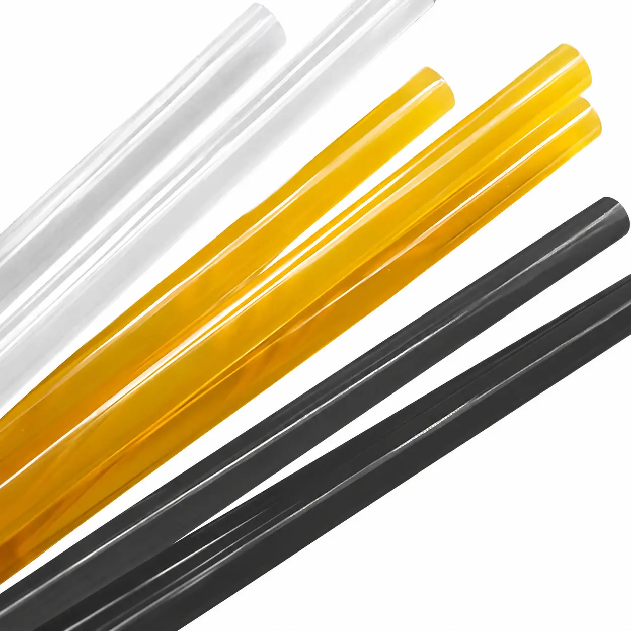 Premium High-Adhesion Transparent White Hot Melt Glue Sticks for Craft, DIY, and Household Use – 7mm and 11mm Diameter Options, Low-Temp Compatible, Smooth Melting, Non-Yellowing, Ideal for School Projects, Woodworking, Fabric, and Paper Applications