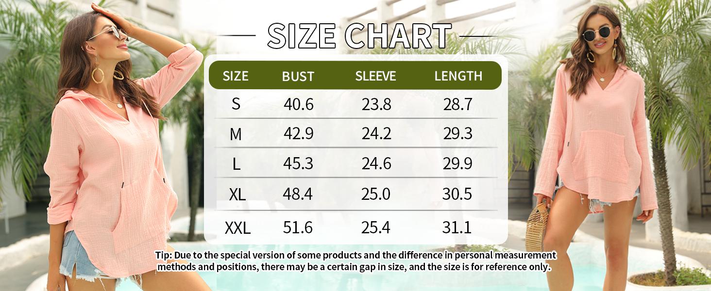 Imily Bela Women's Beach Cover Up hoodies sweatshirt Long Sleeve V Neck Pocketed Hooded Shirt Top Imily Bela Women's Beach Cover Up hoodies sweatshirt Long Sleeve V Neck Pocketed Hooded Shirt Top