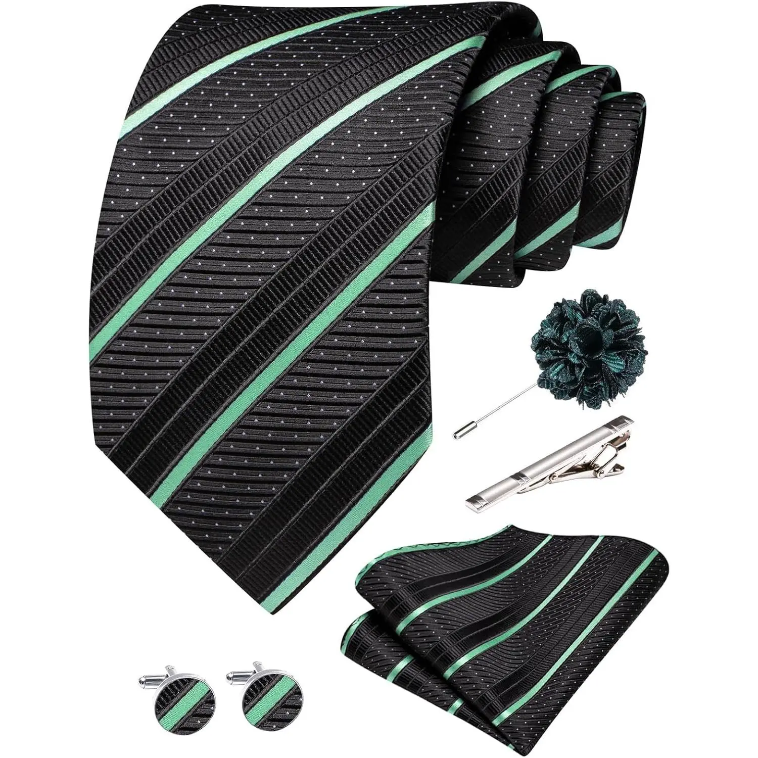 Black Mint Green