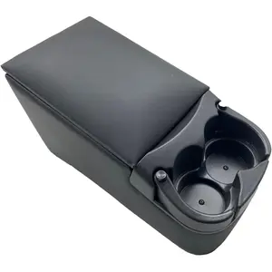 Bench Seat Console with Cup Holders, Grey