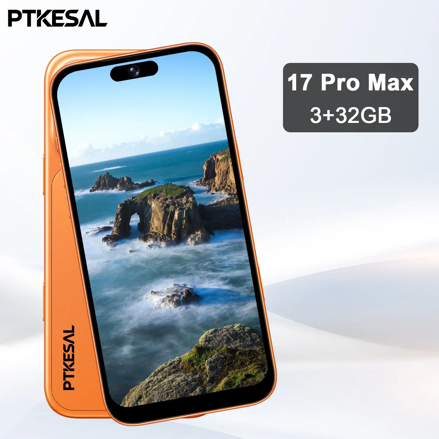 PTKESAL-17 Pro Max dual-card smart phone, 6.75-inch large screen, 4G full netcom unlock, Android12.0 system, 3GB+32GB, 5+13MP camera, 4100mAh battery fingerprint unlock.