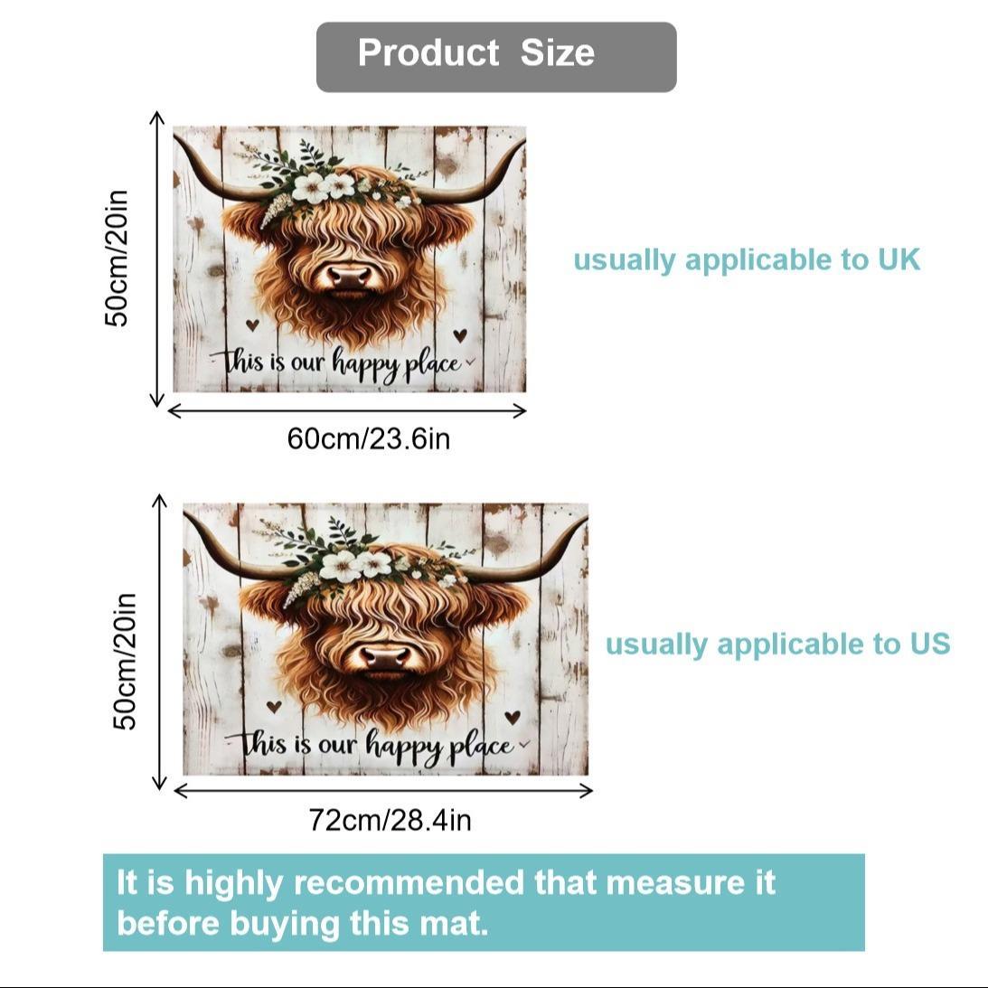 Soft Magnetic Stove Top Protector Pad, Cow Design, Stylish, Scratch-Resistant and Easy to Clean, Multi-Purpose for Any Kitchen, Spring and Summer Home Decor