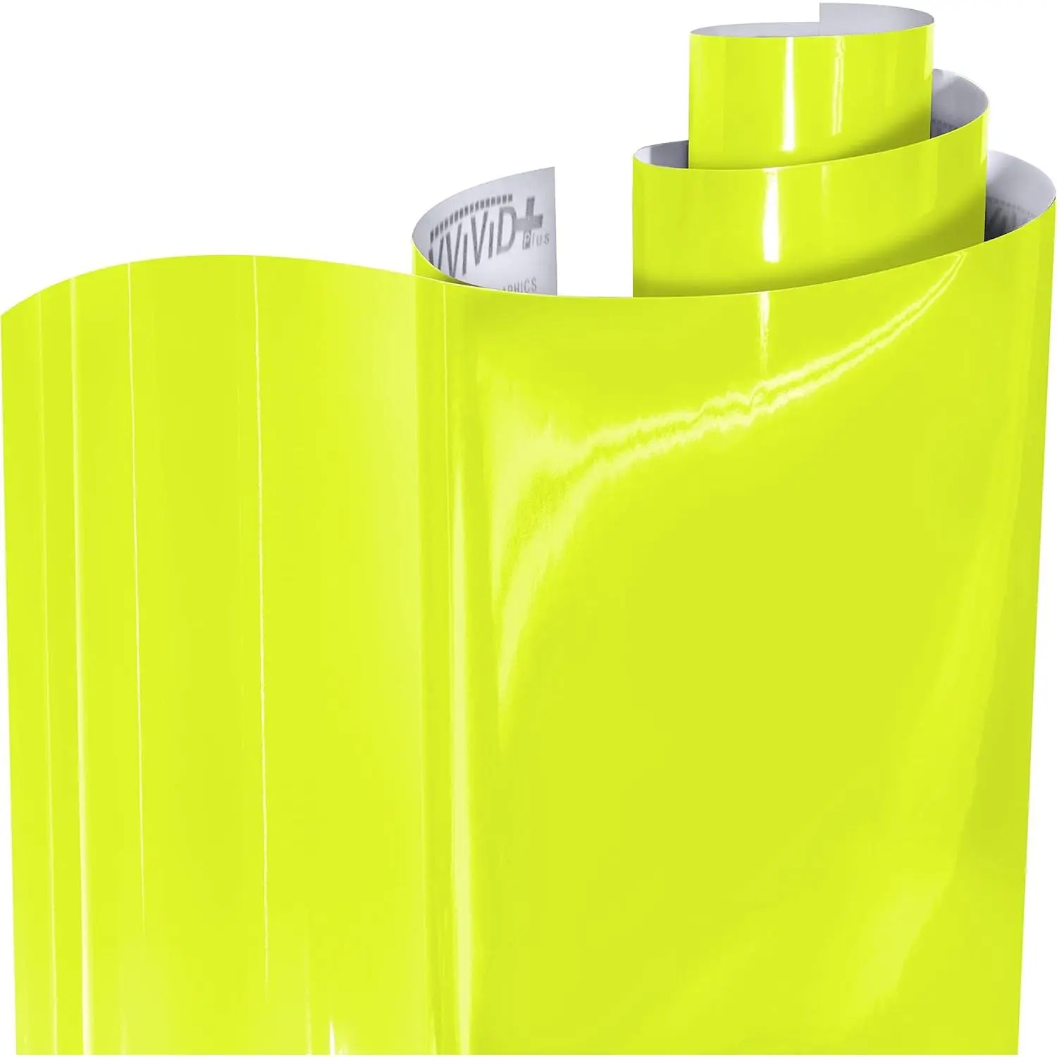Air-Tint Headlight/Tail Light Window Tint (12" X 48", Bright Neon Yellow)