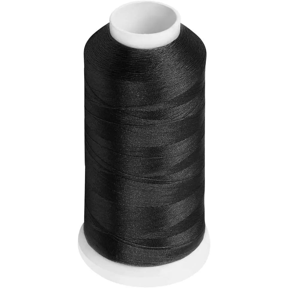 Bonded Nylon N66 Sewing Thread 700 Yards Size #138 T135 420D/3 for Leather Denim Hand Machine Craft Shoe Bag Repairing Extra  Heavy Duty High Temperature Resistant  - Black