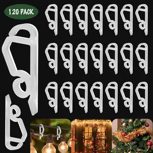 Christmas Light Clip,120 Pcs Plastic Outdoor Weatherproof Holiday Gutter Hooks Clips for Outside String Lights Christmas Decorationfidget toys