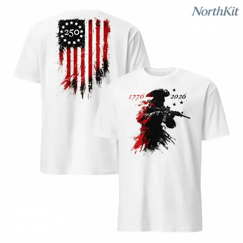 Men America 250th Patriotic Graphic TShirt Loose Fit Short Sleeve Street Style Crewneck Soft Breathable Cotton Blend Tee Everyday Effortlessly Pairs With Jeans, Shortsleeve, Fabric, Casual, Menswear, Denim, Round Neck