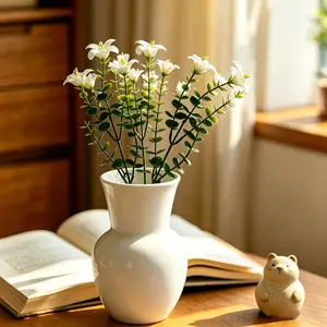 Realistic Morning Glory Branches, Touch-Feel Realistic Artificial Flowers, Ideal for Living Room, Garden, Wedding, Party Decorations