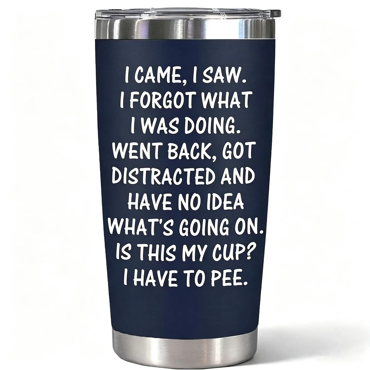 Birthday Gifts for Women Men - I Came I Saw I Forgot Tumbler 20oz - Gag Gift Funny Adult Sarcastic for Dad Grandpa Elderly Senior Citizen Old People 65th Birthday Gifts, 75th, 40th, 50th, 60th